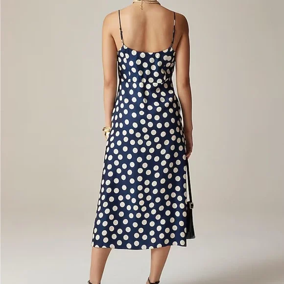 J. Crew Navy Dress with White Dots - Picture 6 of 7